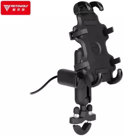 Motowolf Mount Phone Motorcycle with Adjustable Arm for Steering Wheel