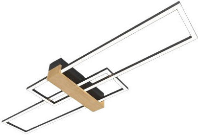 Vivalux Ceiling Mount Light 90cm Black with Integrated LED