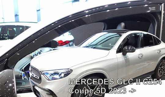 Heko Mercedes Σετ Ανεμοθραύστες Αυτοκινήτου Μπροστινοί Σκούρο Φιμέ για Mercedes-Benz GLC 2023+ 2τμχ