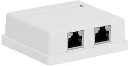 Emtex Kom-emt11 Surface Mount Socket Ftp Double Cat 6e Emtex Kom-emt11 Surface Mount Socket Ftp Double Cat 6e