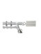 Enis by Domus Metallisch Vorhangstange Artemis Doppel mit Stange 200cm Nickel Matte