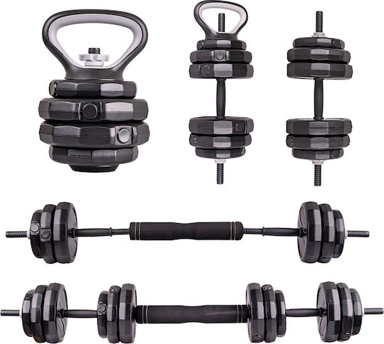 inSPORTline ON-X Hantelset mit Stange Gesamtgewicht 40kg