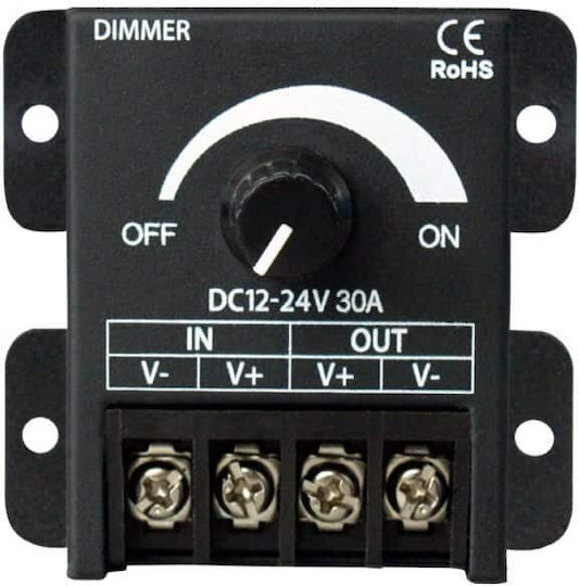 Led Dimmer Μονού Χρώματος 12-24vdc – 360w/720w Ταινίες Led & Μονόχρωμο Φωτισμό L7-100321