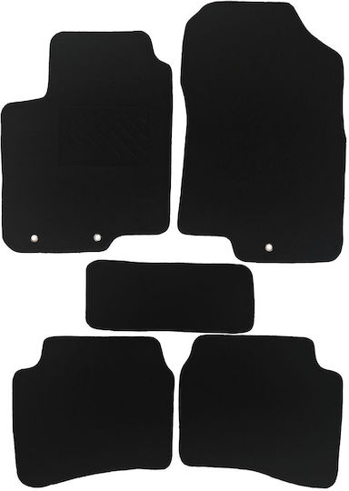 Σετ Μπροστινά και Πίσω Πατάκια 5τμχ για Hyundai i20 2014-2020 Μαύρα