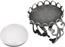 Kastoni Metallisches Ringbasis 2cm Ox Silber Ca...