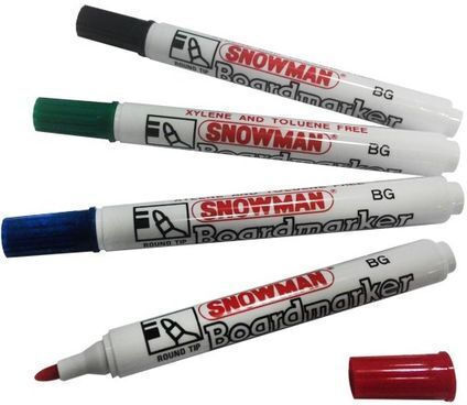 Snowman Bg-12 Μαρκαδόρος Πίνακα Μαύρος