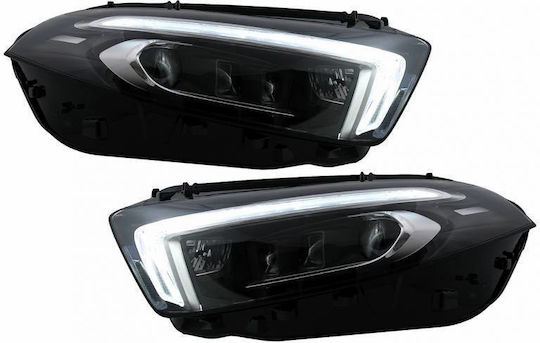 Μπροστινά Φανάρια Set Mercedes-benz A-class W177 V177 2018-2022 Αλογόνου Upgrade Full Led Drl Μοτέρ