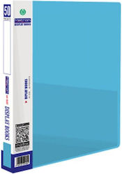 Display Book 50 Pockets A4 Pastel Light Blue Me...