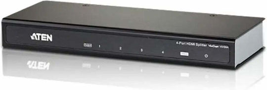 Splitter HDMI Aten VS184A De La 1x HDMI F La 4x HDMI F Până La 15m Până La Rezoluție Ultra HD Suport 3D 1 Dispozitiv