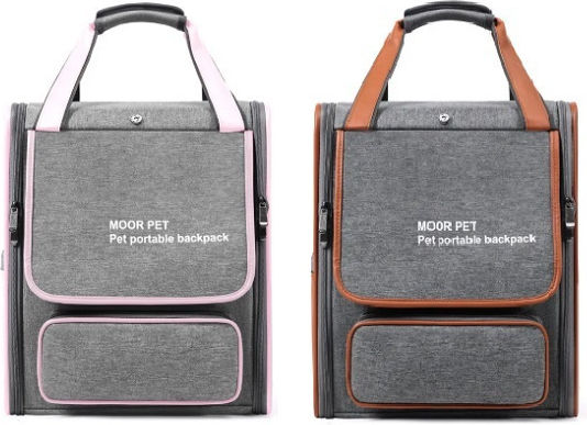 Waterproof Dog/Cat Carrying Pink Backpack for 9kg Pets
