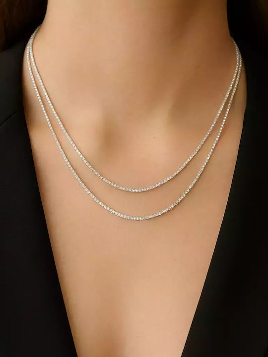 Cazibe Double Necklace Made of Steel