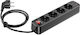 Hoco Πολύπριζο 4 Θέσεων με 2 USB-A και USB-C