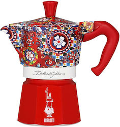 Moka Cafetieră Pentru Plită Espresso Argintie
