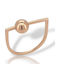 Mentzos Ring made of Silver Gold Plated