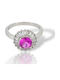 Mentzos Ring with Zircon made of Silver
