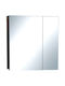 Pro Bagno Oglindă de Baie cu Dulap 85x78cm
