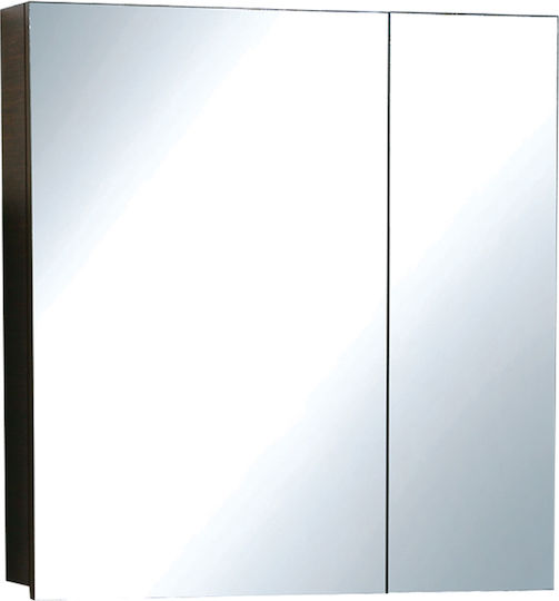 Pro Bagno Bathroom Mirror made of Particle Board with Cabinet 85x78cm