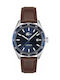 Lacoste Boston Men's Watch Battery with Brown Leather Strap