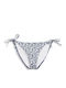 Bikini Bottoms Slip with Laces Navy