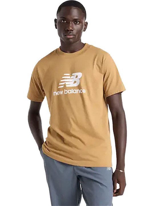 New Balance T-shirt Καφέ