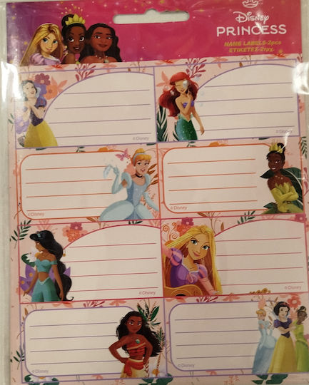 Gim Princess Notebook Labels 16 Pieces