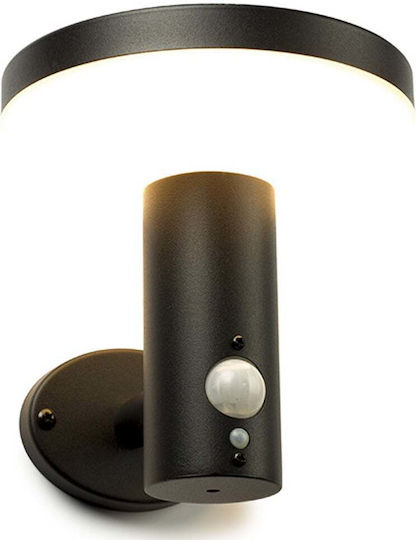 123led Wall Mounted Solar Light 380lm Warm White 3000K with Motion Sensor and Photocell IP54