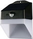 123led Wall Mounted Solar Light 2W 220lm Warm White 3000K with Motion Sensor and Photocell IP65