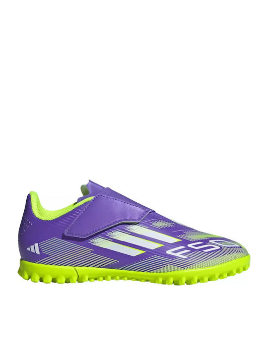 F50 Club Kids Turf Soccer Shoes without Laces Purple