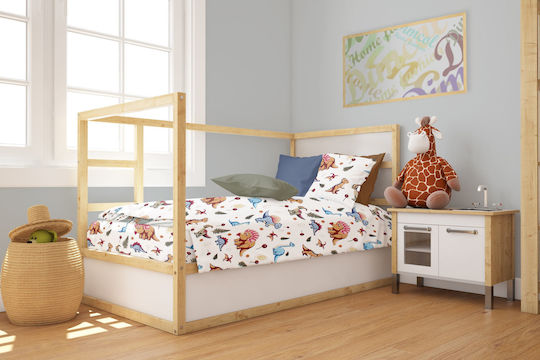 Dimcol Duvet Crib Cotton White 120x160cm