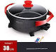 Teppanyaki Gerät mit einstellbarem Thermostat 1600W 44.5x35.4cm