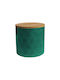 Sidirela Vase for Coffee / Sugar with Lid Ceramic Green 11x11cm