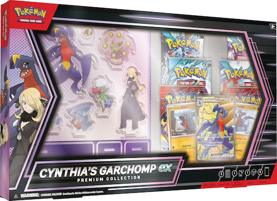 Pokemon Cynthia’s Garchomp Ex Pachet Premium Colecție Deck (Engleză)