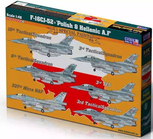 F-16CJ-52 Greek Air Force Fighter Static Model G114 1:48