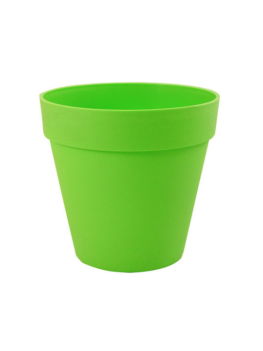 Sic Plast Deco Pot Plastic Lime Green 14x14x13cm.
