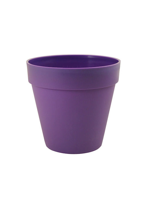 Sic Plast Deco Γλάστρα Πλαστική Μωβ 22x22x21εκ.