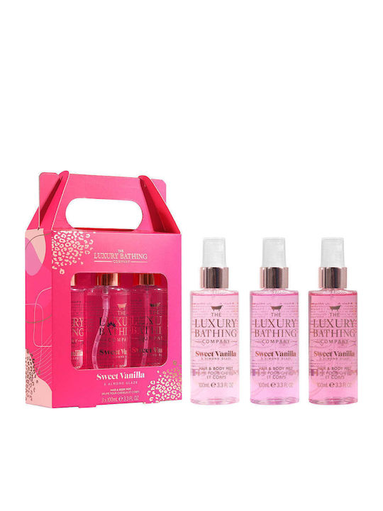 The Luxury Bathing Company Tempting Trio Sweet Vanilla Σετ Περιποίησης για Καθαρισμό Σώματος 3τμχ
