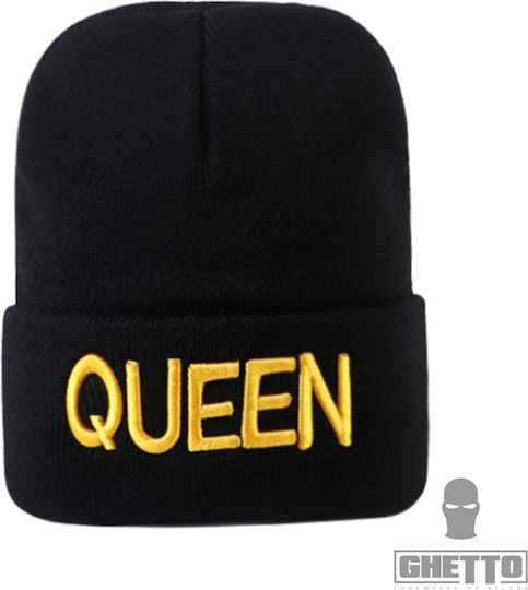 Beanie Unisex Beanie Knitted in Black color