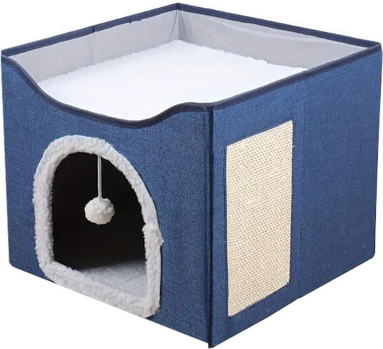 Epigasos Cat Nest House 41*41*y35cm Nautical Blue