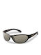 Flying Fisherman Men's Sunglasses with Brown Plastic Frame and Silver Polarized Mirror Lens