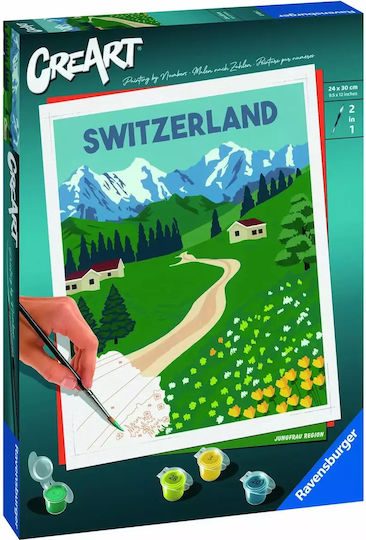Creart Malerei Nach Zahlen Serie C Schweiz Landschaft