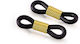 Silicone Accessory Glasses Black Gold 20 Pieces...