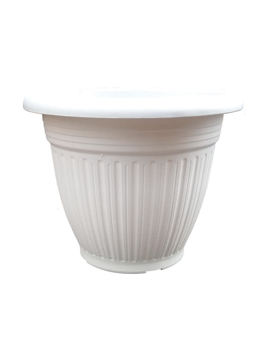 Sic Plast Патмос Саксия Пластмаса Бял 30x30x16см.