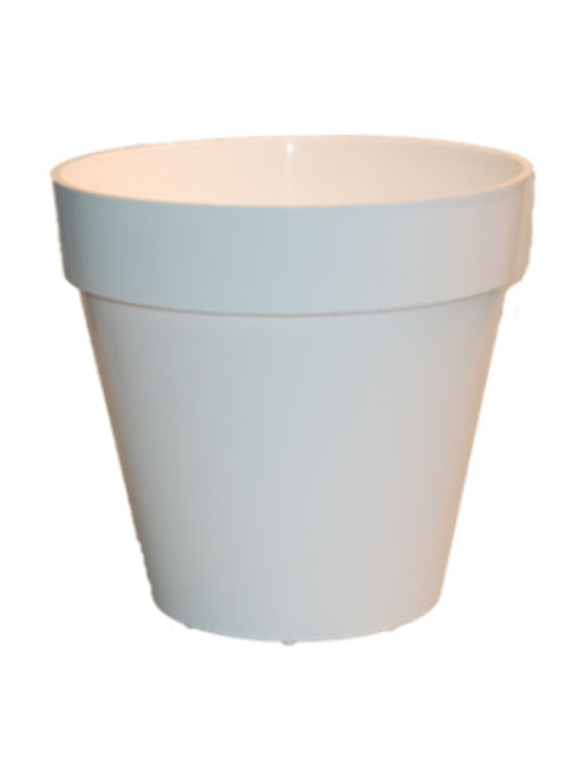 Sic Plast Deco Pot White 14x14x13cm.