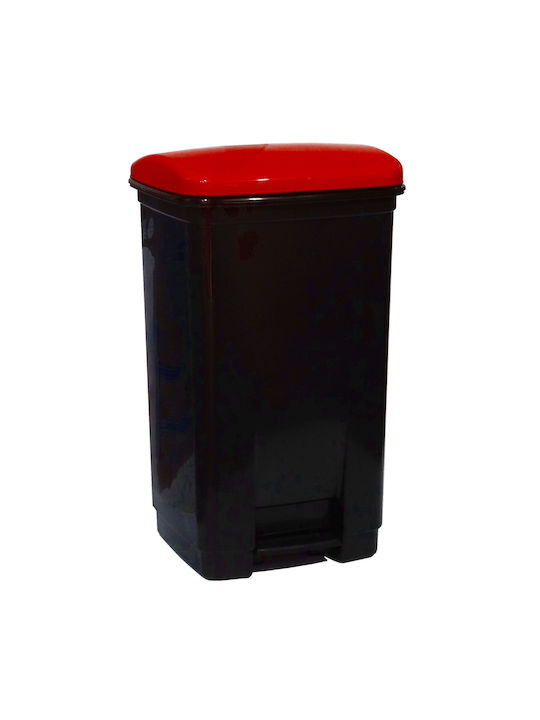 Viomes Waste Bin Waste Plastic with Pedal Black...