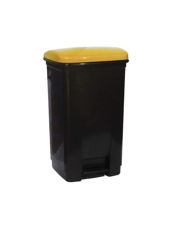 Viomes Waste Bin Waste Plastic with Pedal Black...