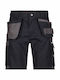 Dassy Workwear Βερμούδα Εργασίας Μαύρη
