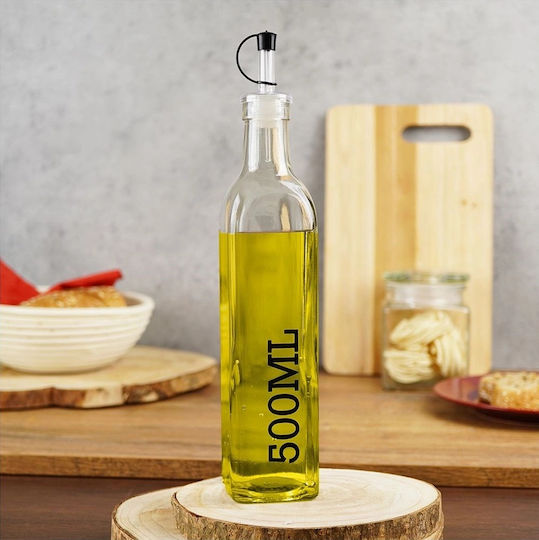 Excellent Houseware Σετ Λαδόξιδο Γυάλινο με Ροή 500ml