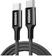 Ugreen Braided USB 2.0 Cable USB-C male - USB-C...