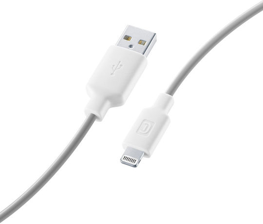 Cellular Line USB-A to Lightning Cable Λευκό 1m
