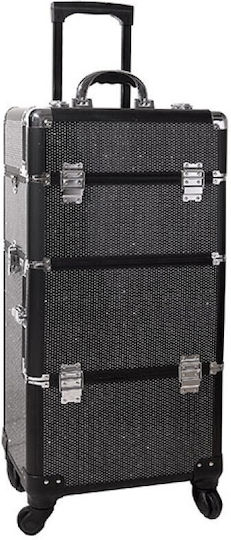 Foxy Cosmetic Case Wheeled Black H77xW36xD25cm